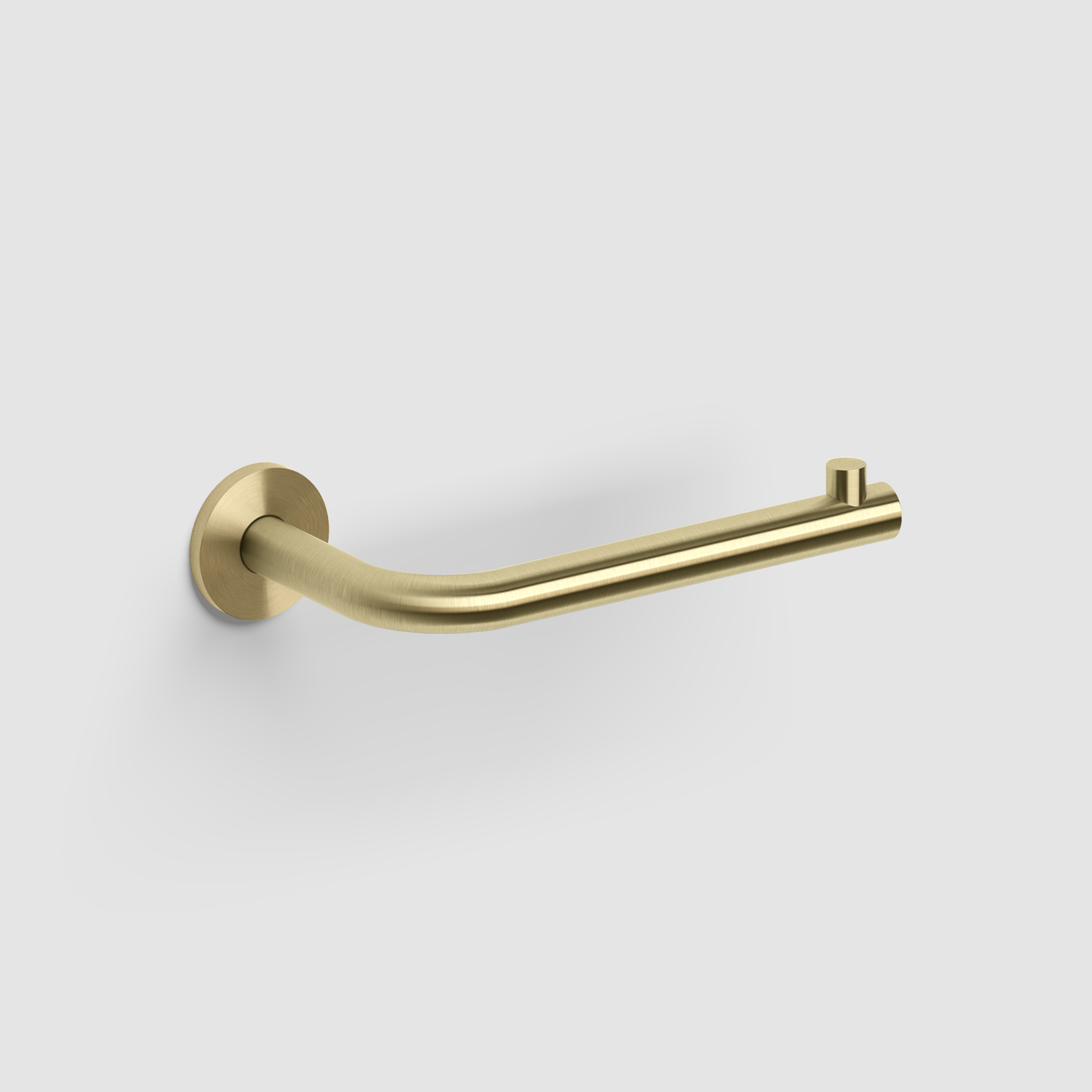 Clou Kaldur toiletrolhouder, L-vorm, zonder klep, goud geborsteld PVD CL/09.05030.82